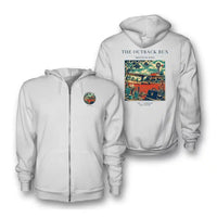 Thumbnail for VINTAGE G4022 - The Outback Run - Premium Zipped Hoodie design on white