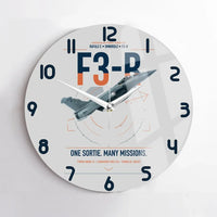Thumbnail for Dassault Rafale C — F3-R standard design on light gray no frame wall clock
