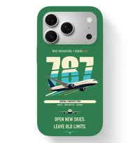 Thumbnail for Boeing 787-8 Dreamliner design on green magsafe iphone case