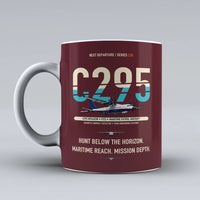 Thumbnail for C295 MPA-ASW Mug design on dark red airbus