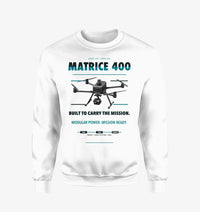 Thumbnail for DJI Matrice 400 design on white sweatshirt