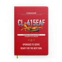 Thumbnail for Canadair CL-415EAF design on red notebook