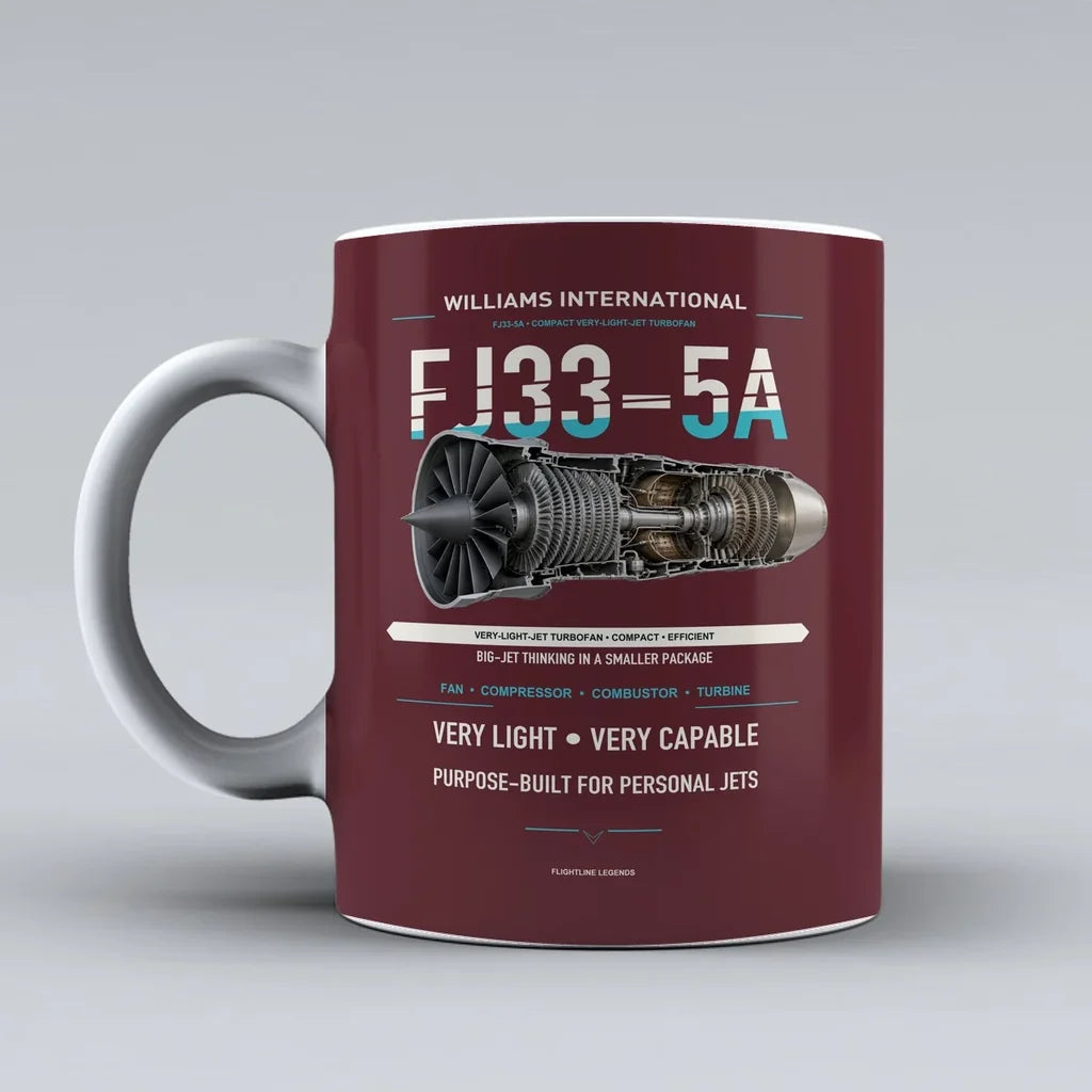Mug design on dark red fj33 5a