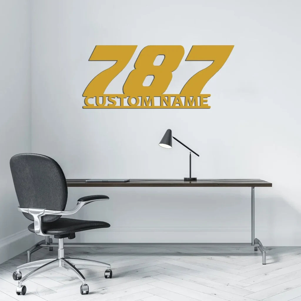 Customisable Boeing 787 Metal Sign - view 7