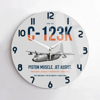 Thumbnail for C-123K Provider design on light gray no frame wall clock
