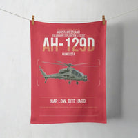 Thumbnail for AgustaWestland AH-129D Mangusta design on red towel