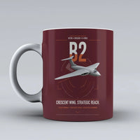 Thumbnail for Handley Page Victor B2 design on dark red ceramic mug, double-side print