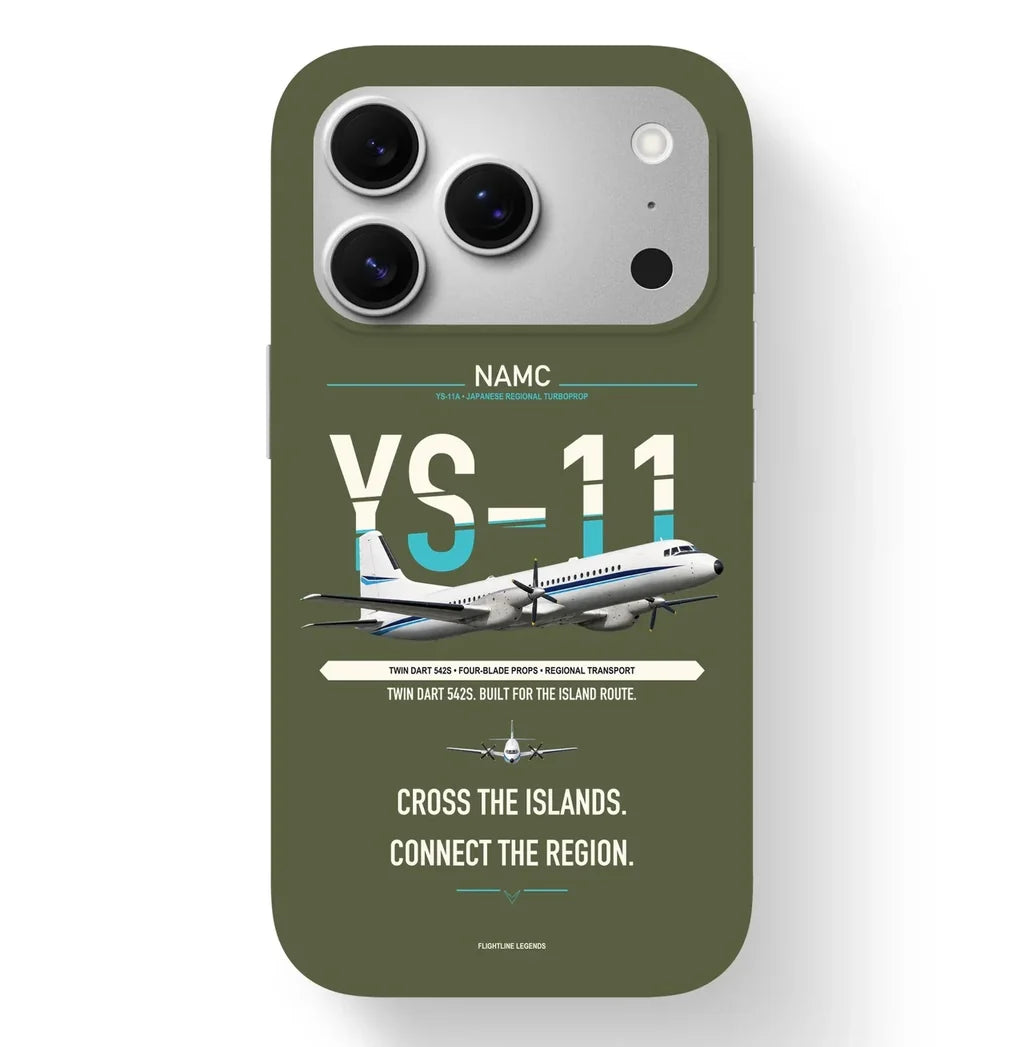 NAMC YS-11A Case design on green army iphone case