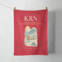Thumbnail for Kiruna Airport (KRN) design on red towel