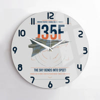Thumbnail for Saab J 35F Draken design on light gray no frame wall clock