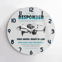 Thumbnail for BRINC Responder design on light gray no frame wall clock