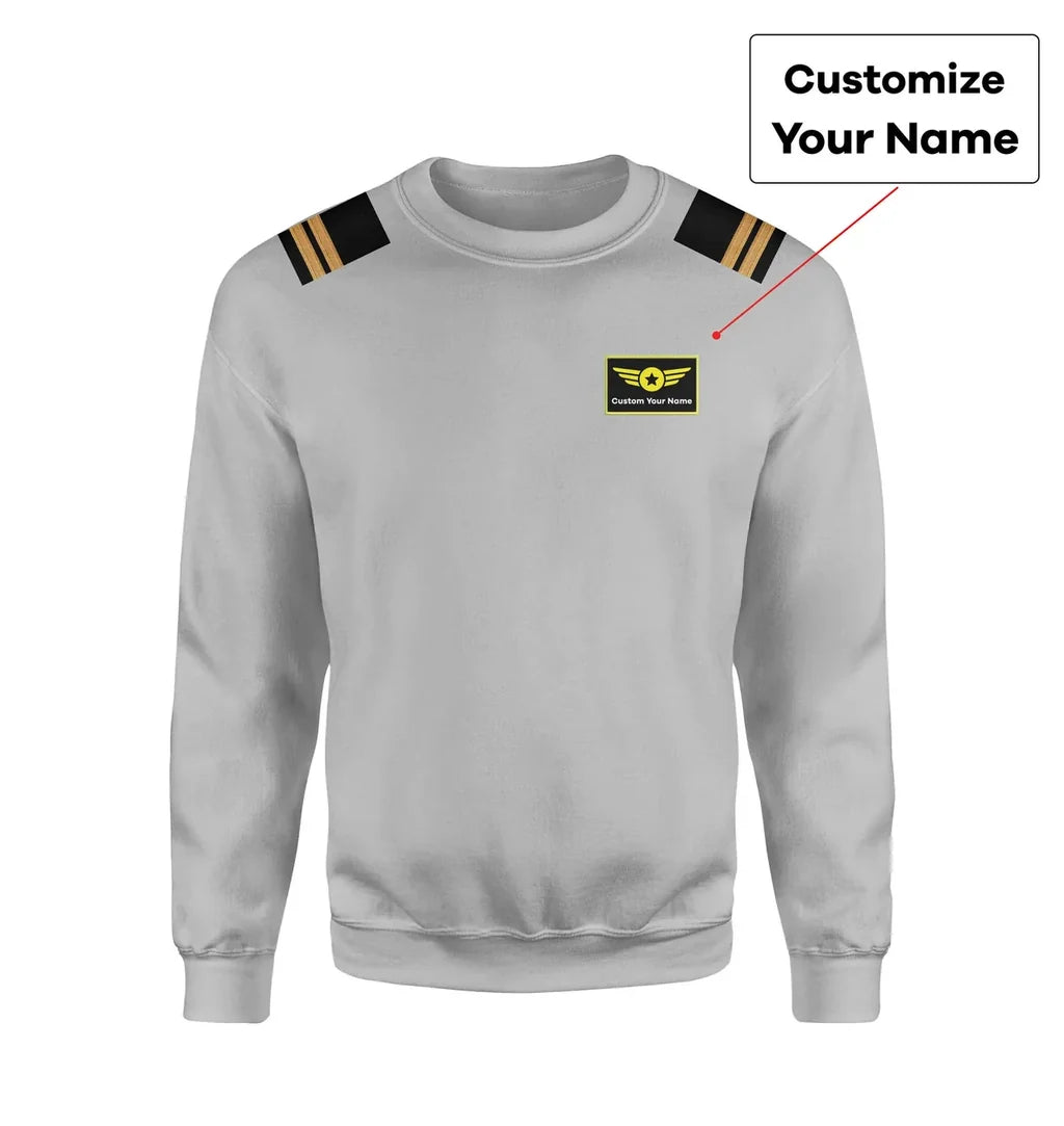 Customisable Pilot Epaulettes 3D Sweatshirt - view 7