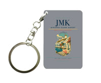 Thumbnail for Mykonos Island Airport (JMK) design on gray key chain