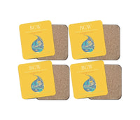 Thumbnail for Baghdad International Airport BGW Coaster 4-Pieces-Set - Yellow