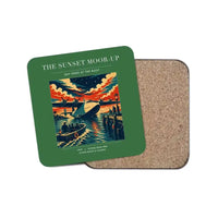 Thumbnail for The Sunset Moor-Up - Designed Coasters design on green 1-piece
