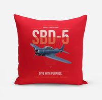 Thumbnail for SBD-5 Dauntless design on red pillow