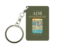 Thumbnail for Izmir Adnan Menderes Airport ADB Key Chain design on green army key chain