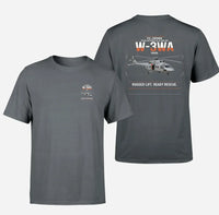 Thumbnail for PZL-Świdnik W-3WA Sokół design on gray t-shirt, double-side print