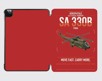 Thumbnail for Aérospatiale SA 330B Puma design on red ipad tablet case