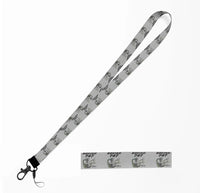 Thumbnail for Boeing 747 & GENX Engine lanyard - light gray