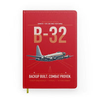 Thumbnail for B-32 Dominator design on red notebook