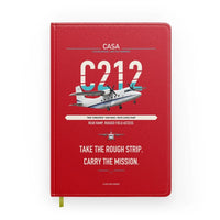 Thumbnail for CASA C-212-400 Aviocar design on red notebook