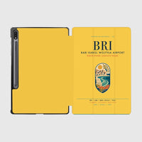 Thumbnail for Bari Karol Wojtyła Airport (BRI) design on yellow samsung tablet tablet case