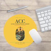 Thumbnail for Accra International Airport (ACC) design on yellow round mouse pad