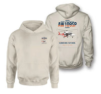 Thumbnail for Leonardo AW109SP GrandNew design on khaki double-side hoodie, double-side print
