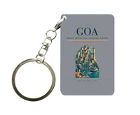 Thumbnail for Genoa Cristoforo Colombo Airport (GOA) design on gray key chain