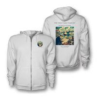 Thumbnail for VINTAGE G4272 - The Tide Table Takeoff - Premium Zipped Hoodie design on white