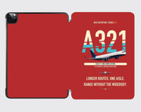 Thumbnail for Airbus A321LR design on red ipad tablet case