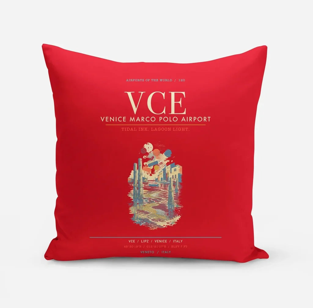 Venice Marco Polo Airport VCE - Lagoon Printmaker's Tide - Red