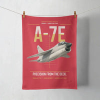 Thumbnail for A-7E Corsair II design on red towel