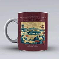 Thumbnail for VINTAGE G4459 - The Sound Barrier Morning - Ceramic Mug design on darkred