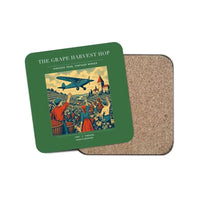 Thumbnail for The Grape Harvest Hop - Designed Coasters design on green 1-piece