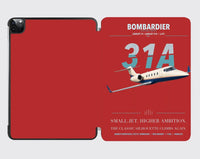 Thumbnail for Bombardier Learjet 31A design on red ipad tablet case