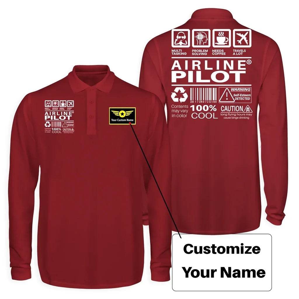 Customisable Airline Pilot Label T-Shirt - view 7