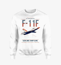 Thumbnail for F-11F Tiger design on white sweatshirt