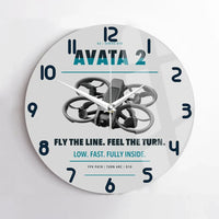 Thumbnail for DJI Avata 2 design on light gray no frame wall clock