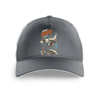 Thumbnail for How Planes Fly V2 design on gray printed hat
