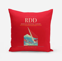 Thumbnail for Redding Regional Airport (RDD) design on red pillow