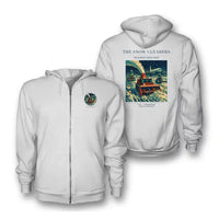 Thumbnail for VINTAGE G4105 - The Snow Clearers - Premium Zipped Hoodie design on white