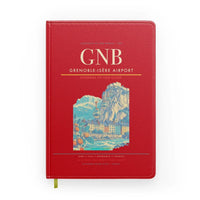 Thumbnail for Grenoble-Isère Airport (GNB) design on red notebook