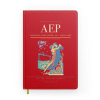 Thumbnail for Aeroparque Jorge Newbery (AEP) design on red notebook