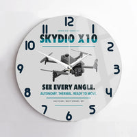 Thumbnail for Skydio X10 design on light gray no frame wall clock