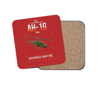 Thumbnail for Bell AH-1G Cobra design on red 1 piece coaster