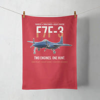 Thumbnail for F7F-3 Tigercat Two Engines One Hunt design on red towel