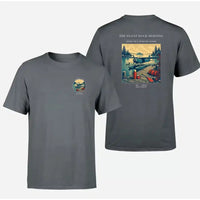 Thumbnail for VINTAGE G4195 - The Float Dock Morning - Double-Side T-Shirt design on gray double side t shirt