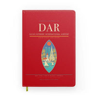 Thumbnail for Julius Nyerere International Airport (DAR) design on red notebook